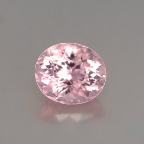 Tourmaline rose naturelle coupe ovale, 1,14 ct, VVS-VS