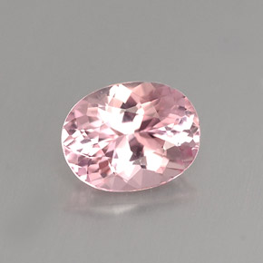 Tourmaline rose naturelle coupe ovale, 1,10 ct, VVS-VS