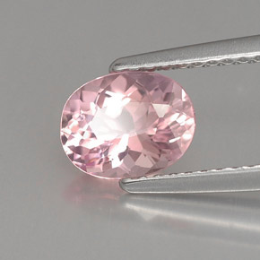 Tourmaline rose naturelle coupe ovale, 1,10 ct, VVS-VS