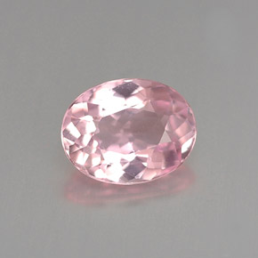 Tourmaline rose naturelle coupe ovale, 0,98 ct, VVS-VS