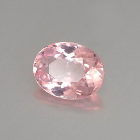 Tourmaline rose naturelle coupe ovale, 0,98 ct, VVS-VS