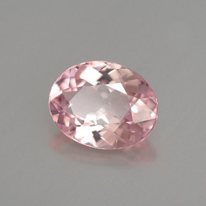 Tourmaline rose naturelle coupe ovale, 1,04 ct, VVS-VS
