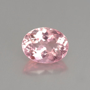 Tourmaline rose naturelle coupe ovale, 1,07 ct, VVS-VS
