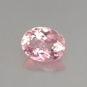 Tourmaline rose naturelle coupe ovale, 1,07 ct, VVS-VS