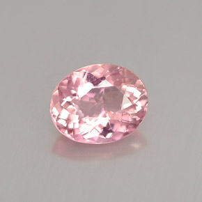 Tourmaline rose naturelle coupe ovale, 0,82 ct, VS