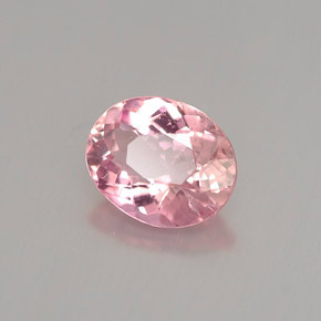 Tourmaline rose naturelle coupe ovale, 0,82 ct, VS