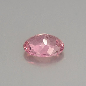 Tourmaline rose naturelle coupe ovale, 0,82 ct, VS