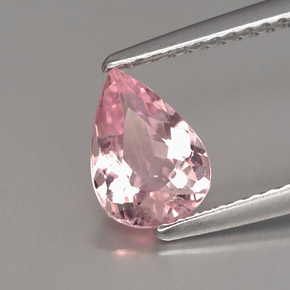 Tourmaline rose naturelle en forme de poire, 0,90 ct, VS
