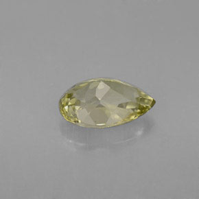 Tourmaline jaune naturelle en forme de poire, 1,81 ct, VVS-VS