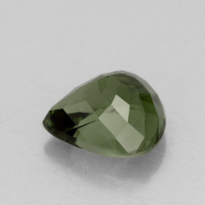 Tourmaline vert naturelle en forme de poire, 2,16 ct, VVS