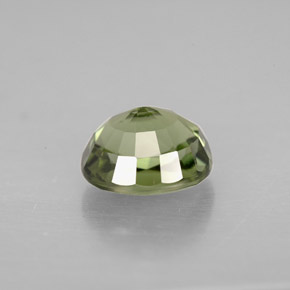 Tourmaline vert naturelle coupe ovale, 1,64 ct, VVS-VS