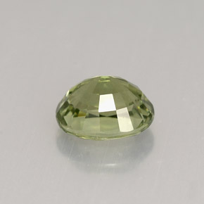 Tourmaline vert naturelle coupe ovale, 1,33 ct, VVS-VS