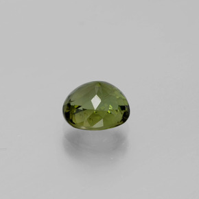 Tourmaline vert naturelle coupe ovale, 1,58 ct, VVS-VS