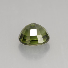 Tourmaline vert naturelle coupe ovale, 1,42 ct, VVS-VS