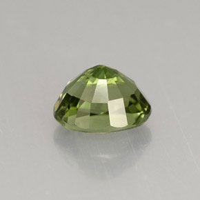 Tourmaline vert naturelle coupe ovale, 1,45 ct, VVS-VS