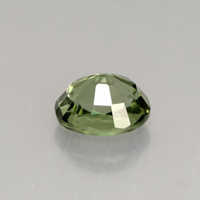Tourmaline vert naturelle coupe ovale, 1,35 ct, VVS-VS