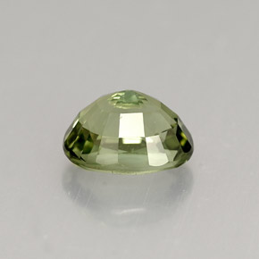 Tourmaline vert naturelle coupe ovale, 1,46 ct, VVS-VS