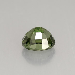 Tourmaline vert naturelle coupe ovale, 1,18 ct, VVS