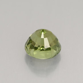 Tourmaline vert naturelle coupe roude, 1,43 ct, VVS-VS