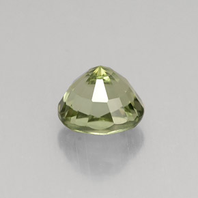 Tourmaline vert naturelle coupe ovale, 1,27 ct, VVS
