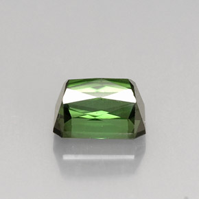 Tourmaline vert naturelle taille émeraude, 1,15 ct, VVS