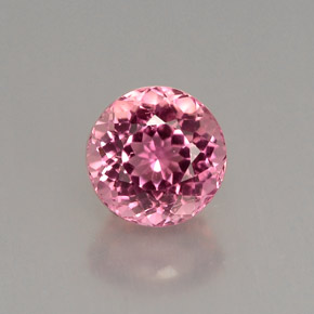 Tourmaline rose naturelle coupe roude, 1,29 ct, VVS-VS