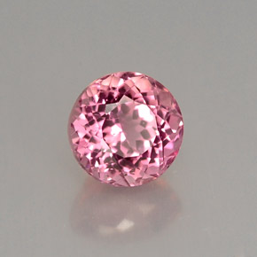 Tourmaline rose naturelle coupe roude, 1,29 ct, VVS-VS