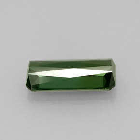Tourmaline vert naturelle taille émeraude, 1,60 ct, VVS