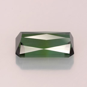 Tourmaline vert naturelle taille émeraude, 2,88 ct, VS