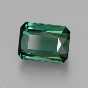 Tourmaline vert naturelle taille émeraude, 2,56 ct, VVS-VS