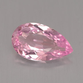 Tourmaline rose naturelle en forme de poire, 1,56 ct, VVS-VS