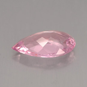 Tourmaline rose naturelle en forme de poire, 1,56 ct, VVS-VS