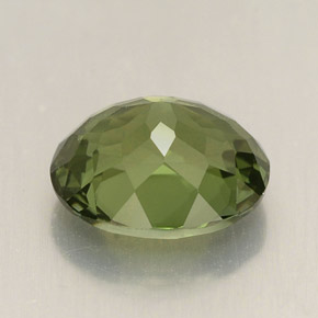 Tourmaline vert naturelle coupe ovale, 2,01 ct, VVS-VS