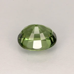 Tourmaline vert naturelle coupe ovale, 1,10 ct, VVS
