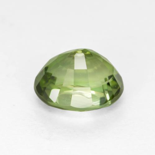 Tourmaline vert naturelle coupe ovale, 1,28 ct, VVS-VS