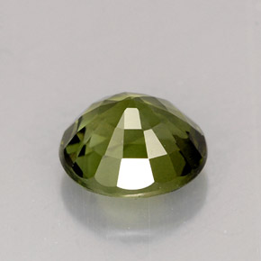Tourmaline vert naturelle coupe ovale, 1,18 ct, VVS-VS