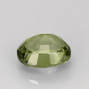 Tourmaline vert naturelle coupe ovale, 1,56 ct, VVS