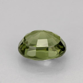 Tourmaline vert naturelle coupe ovale, 1,34 ct, VVS-VS