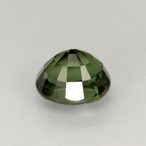 Tourmaline vert naturelle coupe ovale, 1,43 ct, VVS