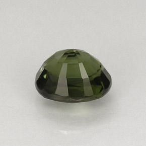 Tourmaline vert naturelle coupe ovale, 1,37 ct, VVS-VS
