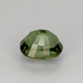 Tourmaline vert naturelle coupe ovale, 1,33 ct, VS