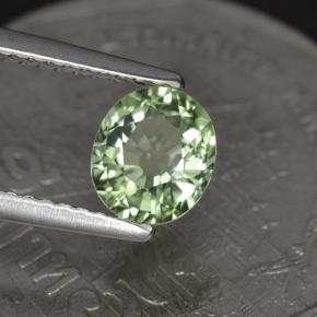 Tourmaline vert naturelle coupe ovale, 1,00 ct, VVS