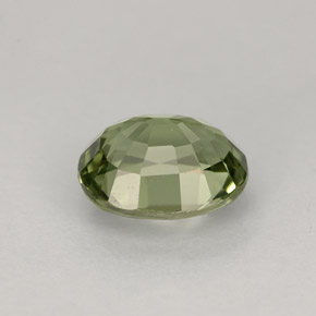Tourmaline vert naturelle coupe ovale, 1,31 ct, VVS-VS