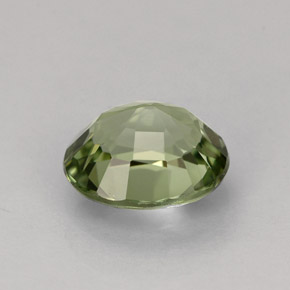 Tourmaline vert naturelle coupe ovale, 1,20 ct, VVS