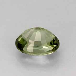 Tourmaline vert naturelle coupe ovale, 1,27 ct, VVS-VS