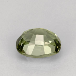 Tourmaline vert naturelle coupe ovale, 1,54 ct, VVS-VS