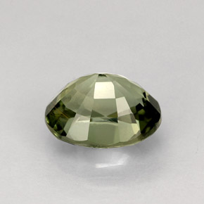 Tourmaline vert naturelle coupe ovale, 1,25 ct, VS