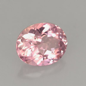 Tourmaline rose naturelle coupe ovale, 1,75 ct, VVS-VS