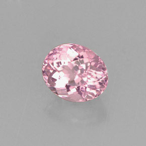 Tourmaline rose naturelle coupe ovale, 0,99 ct, VVS-VS