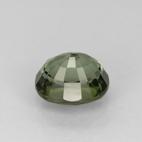 Tourmaline vert naturelle coupe ovale, 1,16 ct, VVS